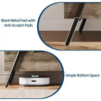 Mobile TV marrone rovere con 2 cassetti e gambe a U, adatto a TV fino a 65 pollici