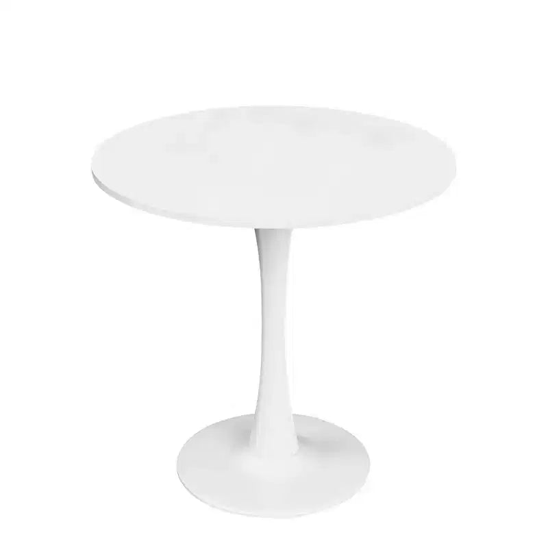 Tavolo rotondo da pranzo nero/marrone/bianco, base a X, 4-6 posti