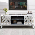 TV Stand for 65 Inch TV, Mid Century Center with Storage, TV Console with Open Shelf and 2 Cabinets for Bedroom and Living Room