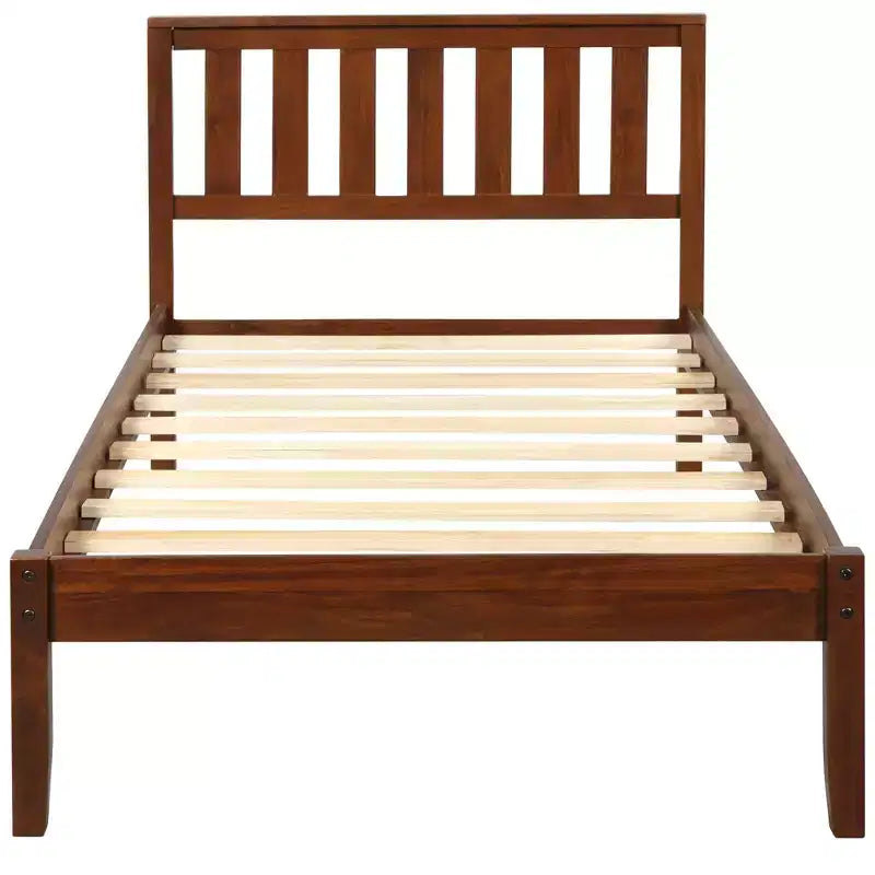Letto Matrimoniale in Noce con Testiera e Pediera – 1 Persona