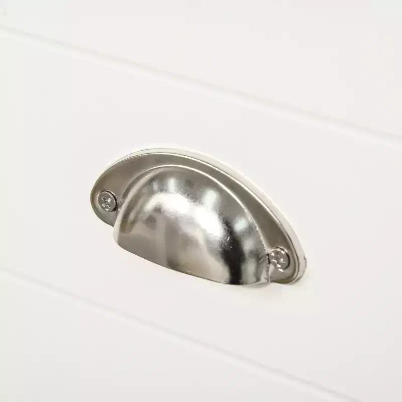Dispensa da cucina a colonna bianca, a 4 ante con cassetto