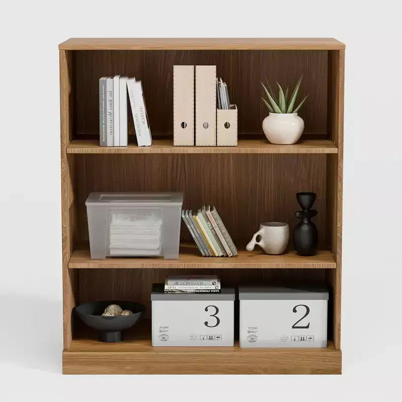 Mobile libreria aperto senza ante in legno naturale – Unità singola