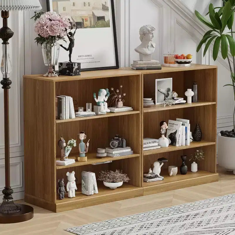 Mobile libreria aperto senza ante in legno naturale – Unità singola