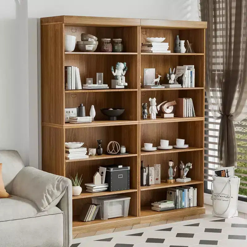 Mobile libreria aperto senza ante in legno naturale – Unità singola
