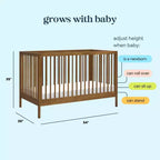 Culla trasformabile 3 in 1, legno di pino, 1 bambino