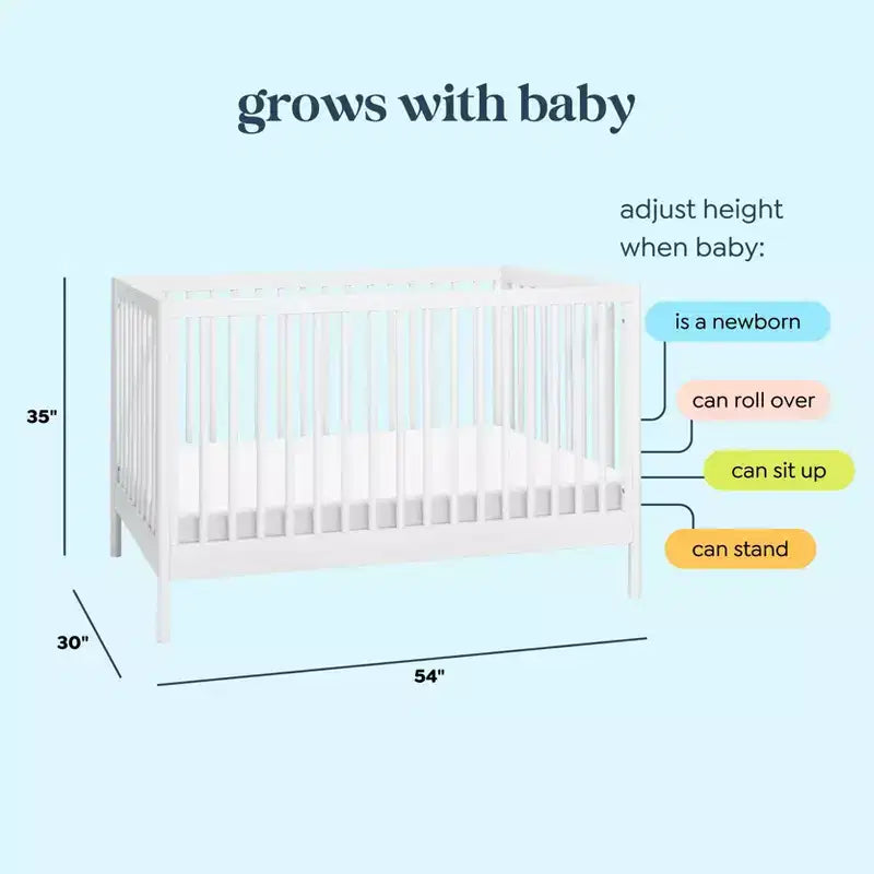 Culla trasformabile 3 in 1, legno di pino, 1 bambino