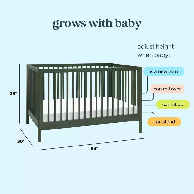 Culla trasformabile 3 in 1, legno di pino, 1 bambino