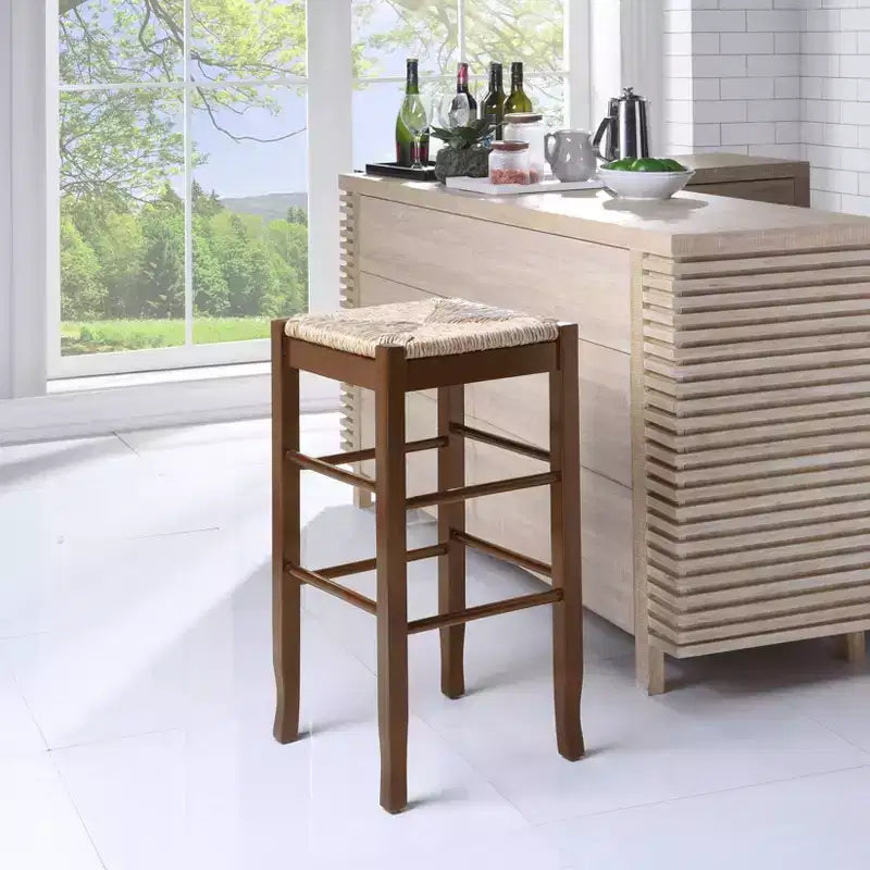 Sgabello da banco senza schienale Cappuccino in legno, 1 posto
